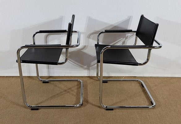 Leather Armchairs, 1970, Set of 2-RVK-1240055