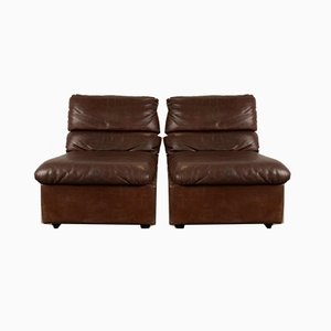 Leather Armchairs, 1970s, Set of 2-VQM-583171