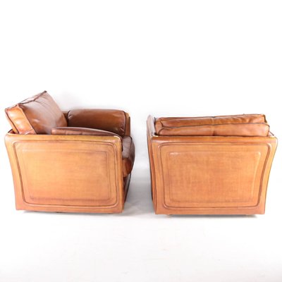 Leather Armchairs from Roche Bobois, 1970s, Set of 2-DSC-2035831