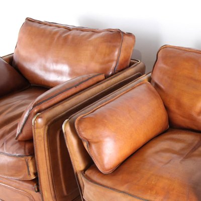 Leather Armchairs from Roche Bobois, 1970s, Set of 2-DSC-2035831