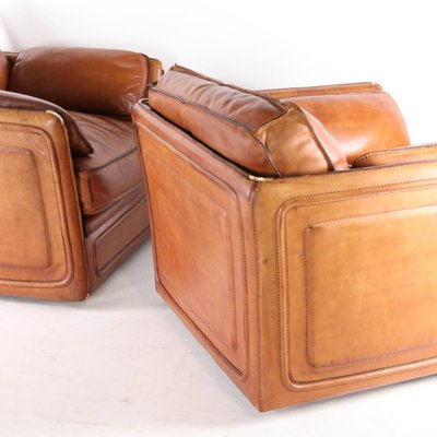 Leather Armchairs from Roche Bobois, 1970s, Set of 2-DSC-2035831