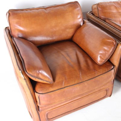 Leather Armchairs from Roche Bobois, 1970s, Set of 2-DSC-2035831