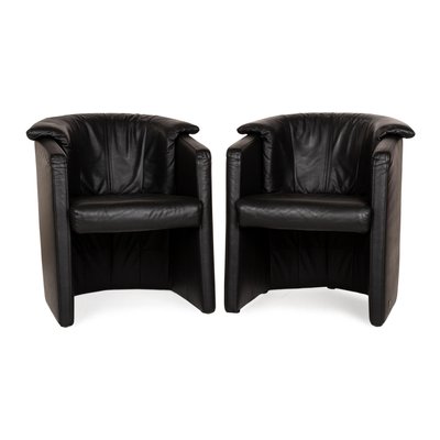 Leather Armchairs from Rolf Benz, Set of 2-RQW-2028475