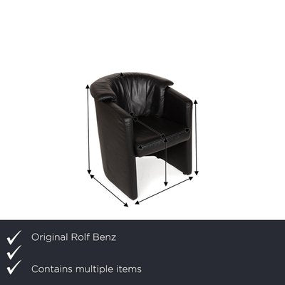 Leather Armchairs from Rolf Benz, Set of 2-RQW-2028475