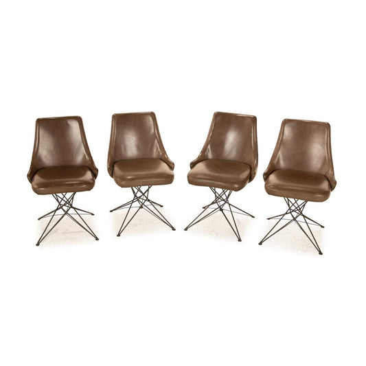 Leather Athena Chairs from Arketipo Firenze, Set of 4