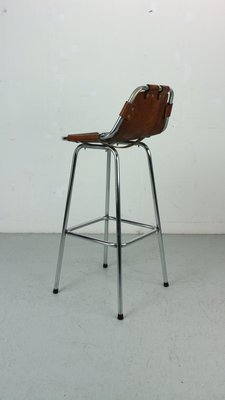 Leather Bar Stool attributed to Charlotte Perriand for Les Arc, 1960s-DT-2026269