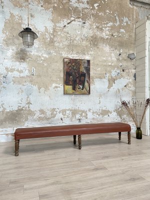 Leather Bistro Bench, 1930s-UX-1775297