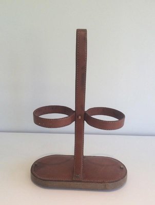 Leather Bottle Holder from Delvaux, Belgium, 1970s-BA-658711