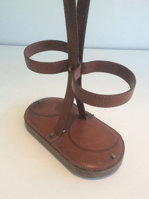 Leather Bottle Holder from Delvaux, Belgium, 1970s-BA-658711