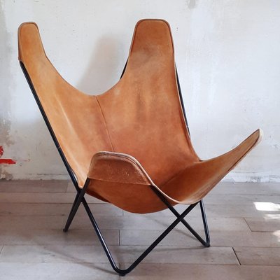 Leather Butterfly Chair, 1970s-SJU-2021324