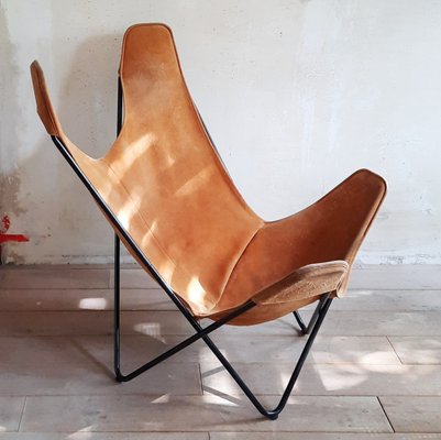 Leather Butterfly Chair, 1970s-SJU-2021324