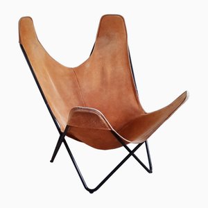 Leather Butterfly Chair, 1970s-SJU-2021324