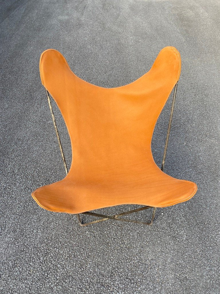 Leather Butterfly Chair for Airborne, 1950s