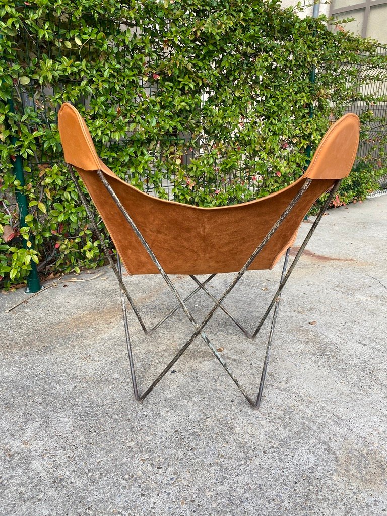 Leather Butterfly Chair for Airborne, 1950s