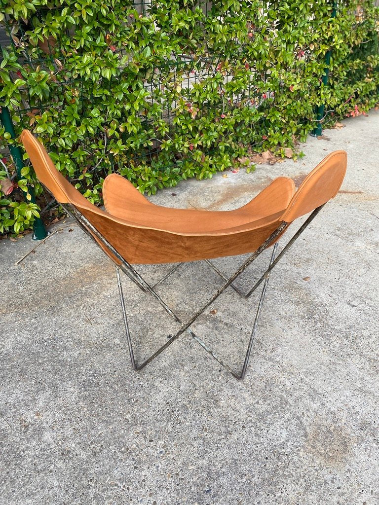 Leather Butterfly Chair for Airborne, 1950s