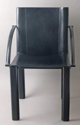 Leather Chair by Matteo Grassi for Carlo Bartoli, 1980s-ESB-1758196