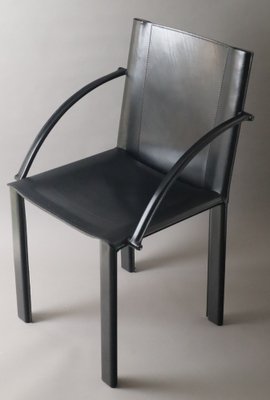 Leather Chair by Matteo Grassi for Carlo Bartoli, 1980s-ESB-1758196