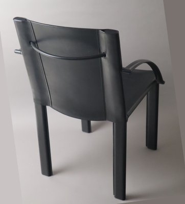 Leather Chair by Matteo Grassi for Carlo Bartoli, 1980s-ESB-1758196