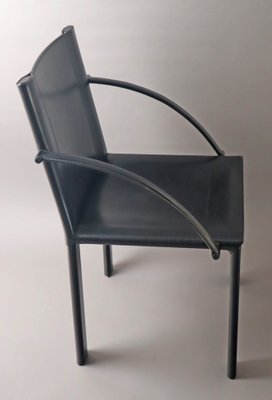 Leather Chair by Matteo Grassi for Carlo Bartoli, 1980s-ESB-1758196