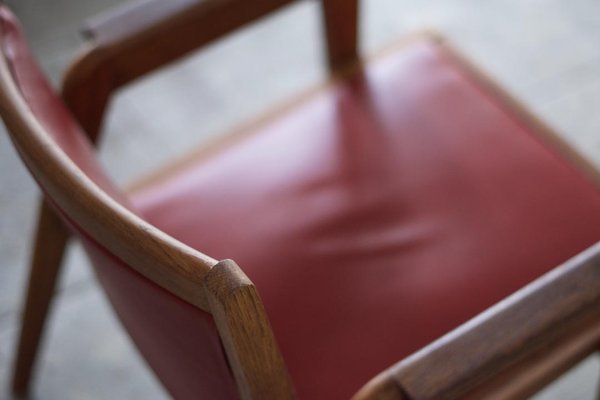 Leather Chairs by Jacques Hauville, 1950s, Set of 2-LA-1740861