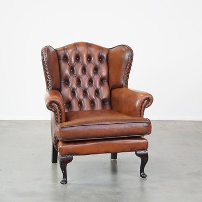 Leather Chesterfield Wingchair-HPP-2035258