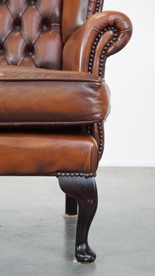 Leather Chesterfield Wingchair-HPP-2035258