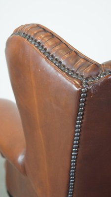 Leather Chesterfield Wingchair-HPP-2035258