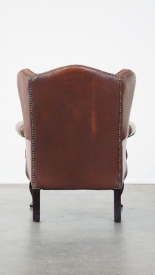 Leather Chesterfield Wingchair-HPP-2035258