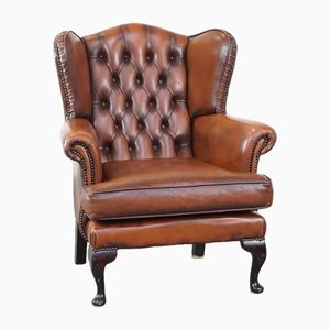 Leather Chesterfield Wingchair-HPP-2035258