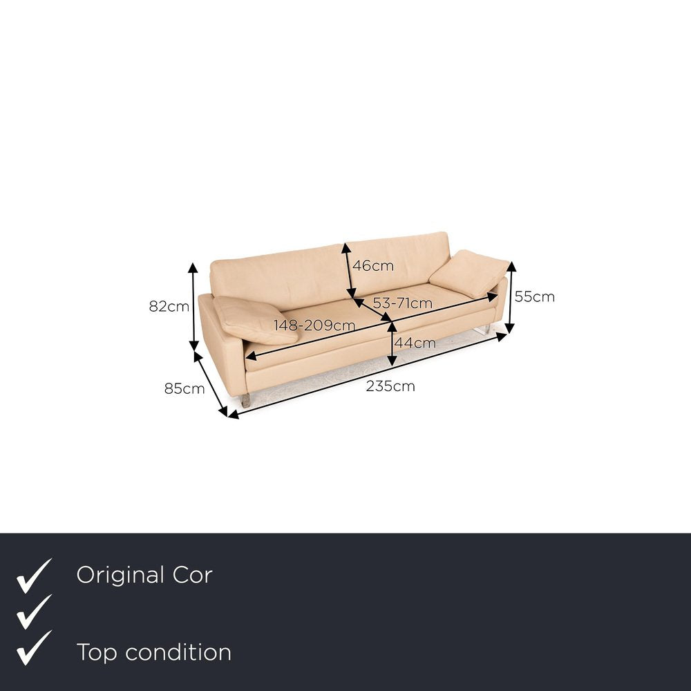 Leather Conseta 3-Seater Sofa from COR