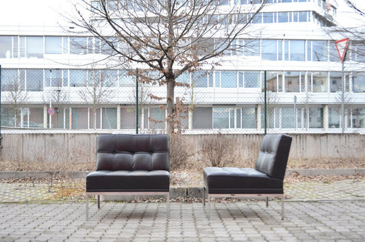 Leather Constanze Easy Lounge Chairs by Johannes Spalt for Wittmann, 1950s, Set of 2