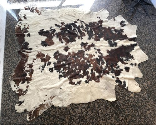 Leather Cowhide Rug, Italy, 1970s-BVG-996687