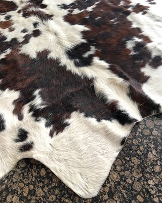 Leather Cowhide Rug, Italy, 1970s-BVG-996687