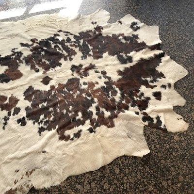 Leather Cowhide Rug, Italy, 1970s-BVG-996687