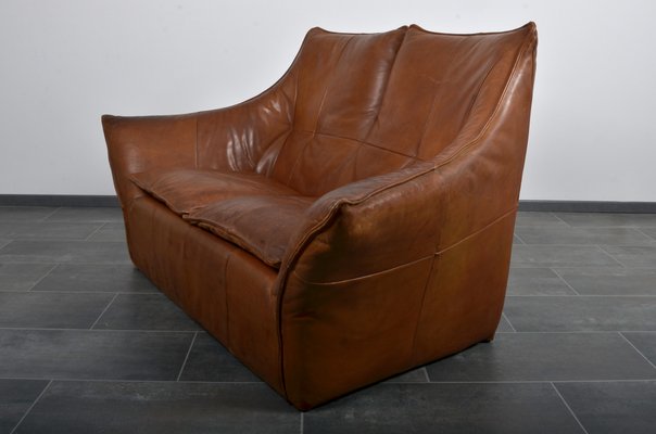 Leather Denver 2-Seat Bench by Gerard van den Berg for Montis, 1970s