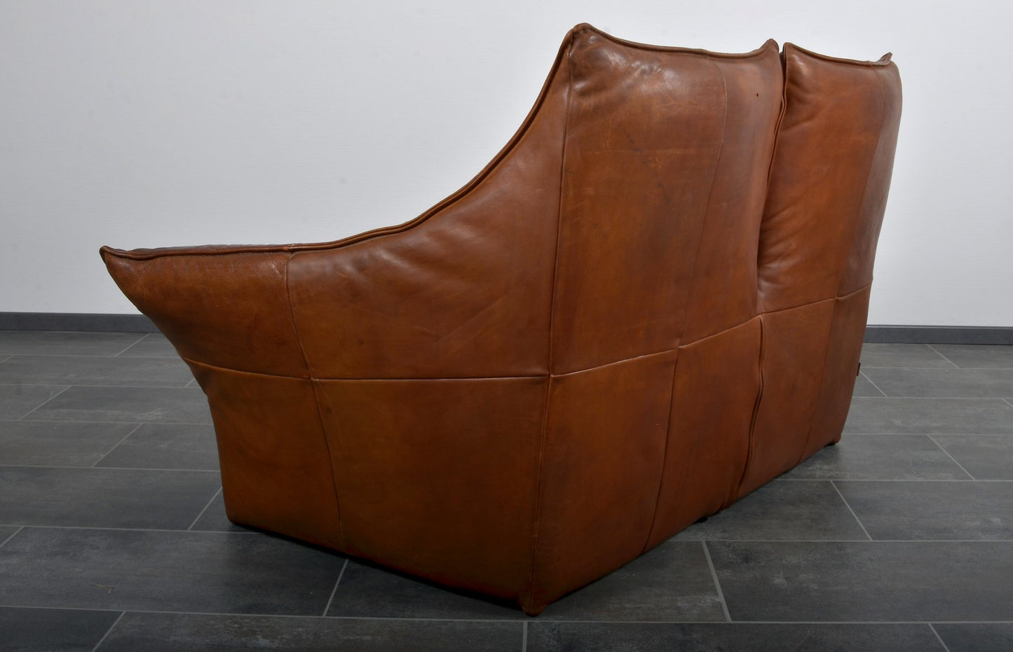 Leather Denver 2-Seat Bench by Gerard van den Berg for Montis, 1970s