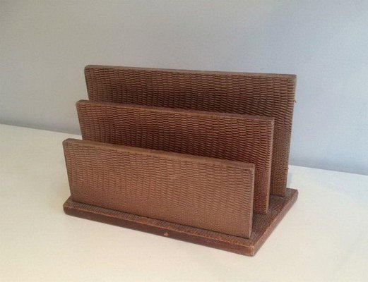 Leather Desktop Accessories, 1970s, Set of 5-BA-1365707