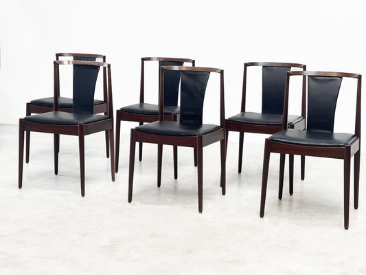 Leather Dining Chairs from Casala, 1980s, Set of 6-XLH-1773804