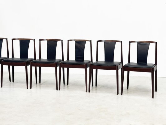 Leather Dining Chairs from Casala, 1980s, Set of 6-XLH-1773804