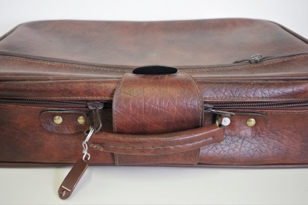 Leather Homa Suitcases, 1950s, Set of 2-KNM-1089686