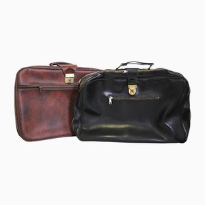 Leather Homa Suitcases, 1950s, Set of 2-KNM-1089686