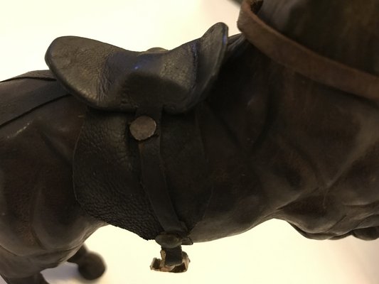 Leather Horse Figurine, 1950s-WQQ-1162417