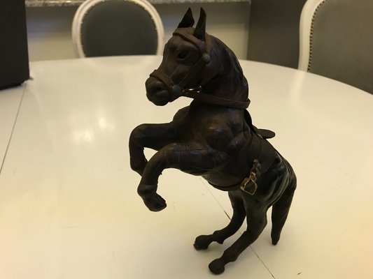 Leather Horse Figurine, 1950s-WQQ-1162417