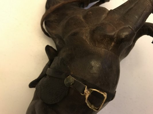 Leather Horse Figurine, 1950s-WQQ-1162417