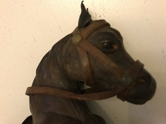 Leather Horse Figurine, 1950s-WQQ-1162417