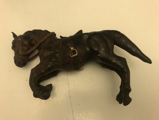 Leather Horse Figurine, 1950s-WQQ-1162417