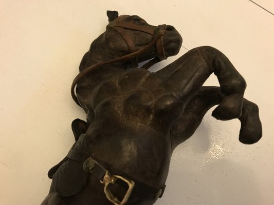 Leather Horse Figurine, 1950s-WQQ-1162417