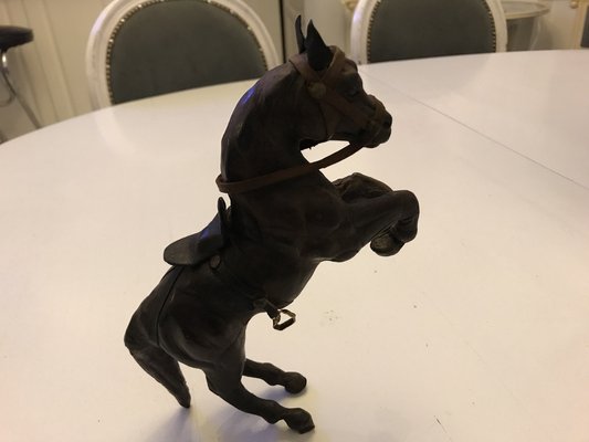 Leather Horse Figurine, 1950s-WQQ-1162417