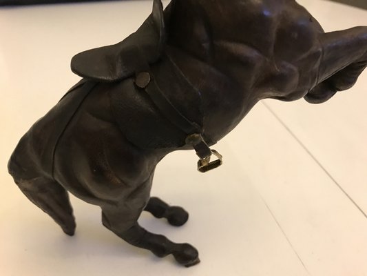 Leather Horse Figurine, 1950s-WQQ-1162417