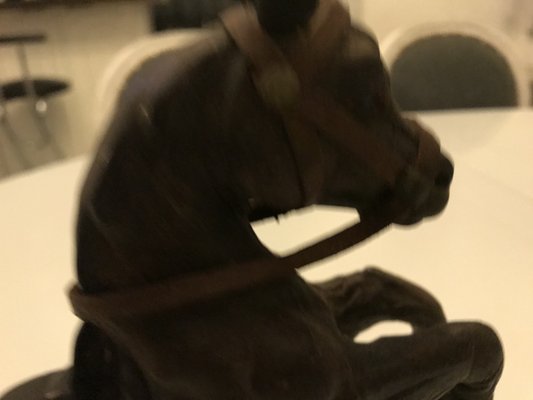 Leather Horse Figurine, 1950s-WQQ-1162417